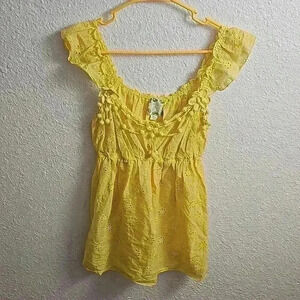 Chelsea&Violet Womens Yellow Top